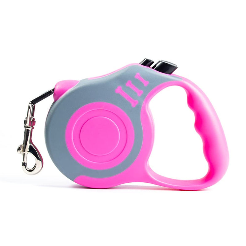 Retractable Dog Leash Lightweight 10/16FT Leash with Non-Slip Handle, for Small Medium Dogs (Gray Pink, 10FT) Gray Pink - PawsPlanet Australia