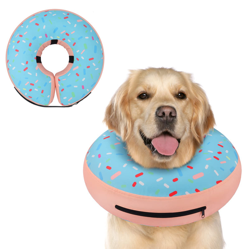 Supet Inflatable Dog Cone Collar Alternative After Surgery, Dog Neck Donut Collar Recovery E Collar for Neuter, Soft Dog Cone for Small Medium Large Dogs - PawsPlanet Australia