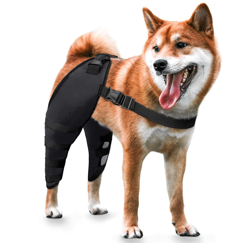MewMewLand Dog Knee Braces for Pain Arthritis, ACL, CCL, Extra Support, Dog ACL Brace Hind Legs, Black Large L - PawsPlanet Australia