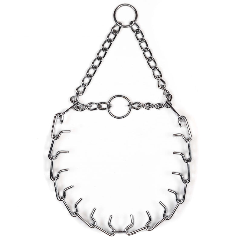Herm Sprenger Chrome Plated Prong Dog Collar Ultra-Plus Pet Pinch Collar with Two O-Rings No-Pull Collar for Dogs Anti Pull Training Collar Made in Germany (24in x 3mm) 24in x 3mm - PawsPlanet Australia