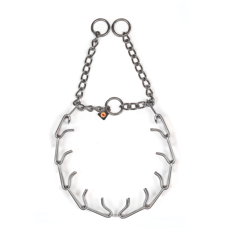 Herm Sprenger Easy On Prong Training Collar with Center-Plate and Assembly Chain | Stainless Steel Training Collar for Dogs | Made in Germany - 2.25 mm, 19" 19in x 2.25mm - PawsPlanet Australia