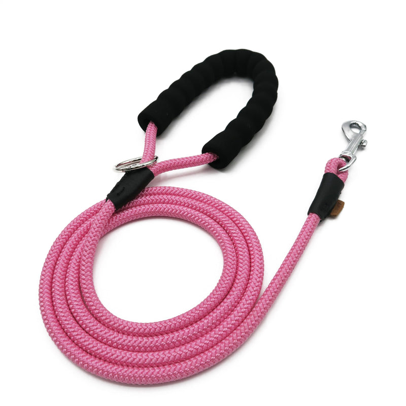 Dog Leash, Braided Rope Traction – Walking Training Lead for Small/Medium Dogs ((1/3") - 6FT, Pink) (1/3") - 6FT - PawsPlanet Australia