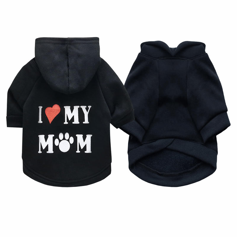 Dog Hoodie Dog Sweaters for Small Medium Dogs,Puppy Dog Coats Soft Brushed Fleece Pet Clothes Hooded Sweatshirt for Dog Cat Mom - PawsPlanet Australia