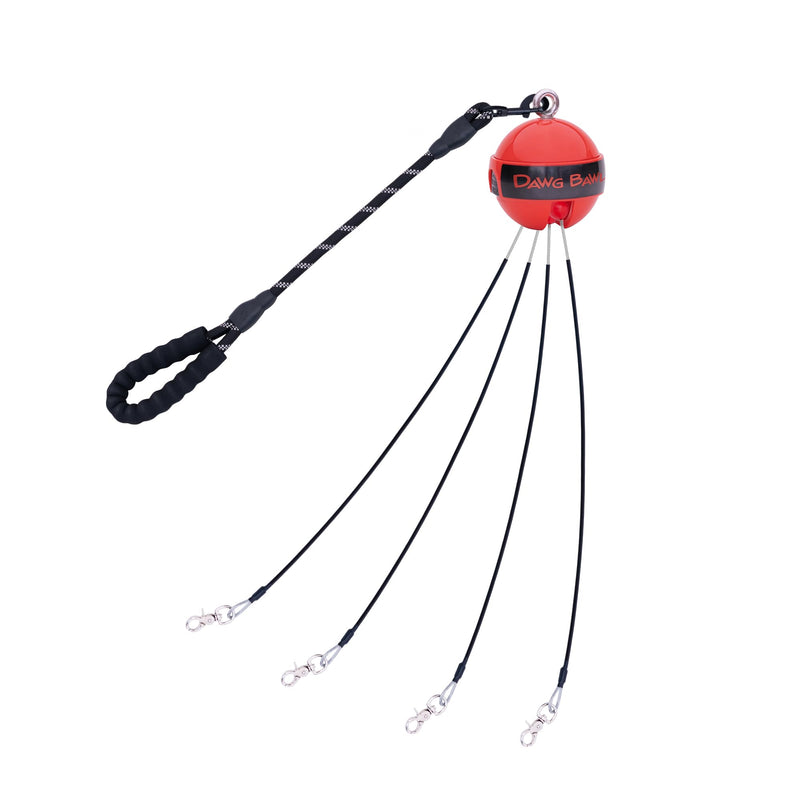 Multi Dog Leash Tangle Free (Up to 30 pounds Each) Patented Automatic Untangle The Leads When Your Dogs Change Positions, Dawg Bawl Leash is Adjustable for 2, 3 or 4 Dogs - PawsPlanet Australia