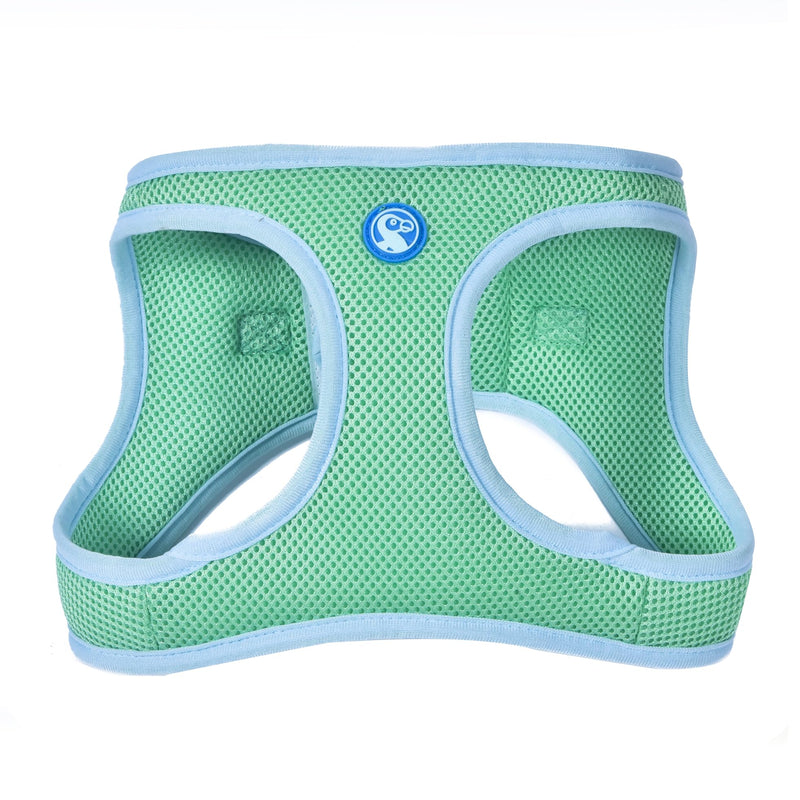 The Dodo Green Dog Harness, Size Medium; Easy Step-in Harness for Dogs; Breathable Mesh Fabric; Snap-Together, Pinch Release Buckle, Ring for Leash Attachment; Everyday Pet Apparel - PawsPlanet Australia