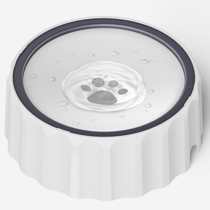 FORWH Dog Water Bowl No Spill 63oz/1.8L Large Capacity Dog Water Bowl Dispenser Non Slip No Splash Dog Water Bowl Pet Slow Feeder No Drip Dog Water Bowl on Vehicle Slow Water Bowl for Dogs and Cats White - PawsPlanet Australia