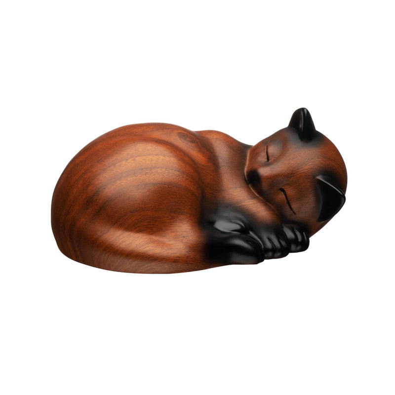 Pet Urns,Sleeping Resin Cremation Cat Urn, Cat Urns for Ashes, Small Animal Urn,Small Pet Urns Cherry - PawsPlanet Australia