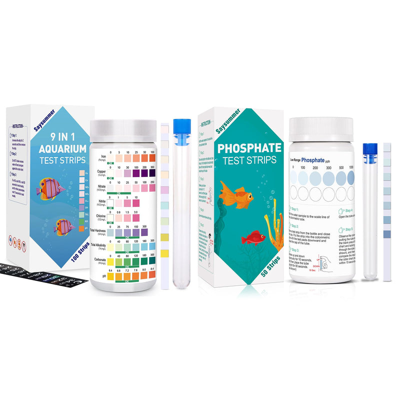 Phosphate Test Kit & 9 in 1 Aquarium Test Strips - PawsPlanet Australia