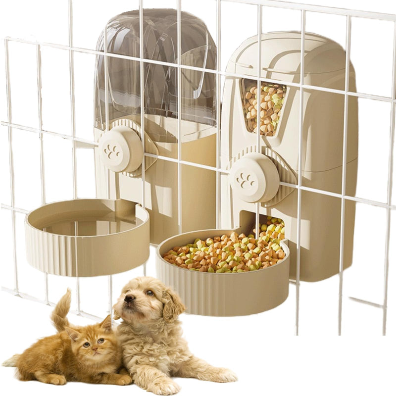 Hanging Pet Food Water Dispenser Automatic 34oz Large Capacity Cage Feeder Auto Gravity Feeding Station for Puppy Kitten Rabbit Chinchilla Hedgehog Ferret - PawsPlanet Australia