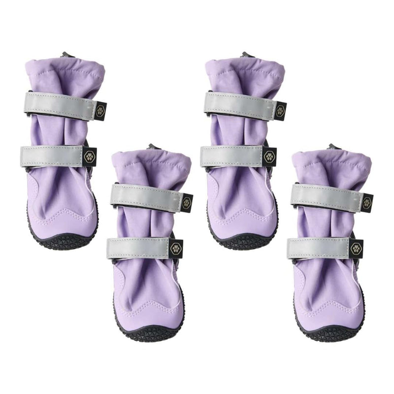 Spark Paws Flex Shell Water-Resistant Dog Boots - Paw Protection for All Seasons - Water Resistance, Durable Sole and Reflective Straps - Lilac - C - PawsPlanet Australia