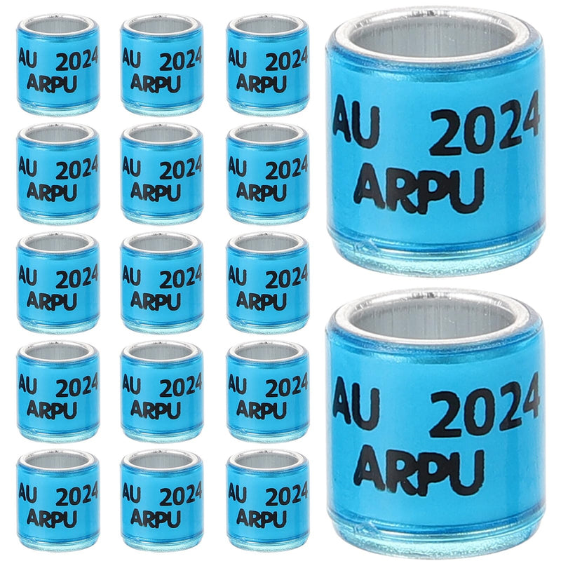 Ipetboom 100pcs Aluminium Pigeon Leg Rings US Style Dove Leg Rings Identify Bands with 2024 Training Identify Birds Foot Ring Dove Training Rings Blue - PawsPlanet Australia
