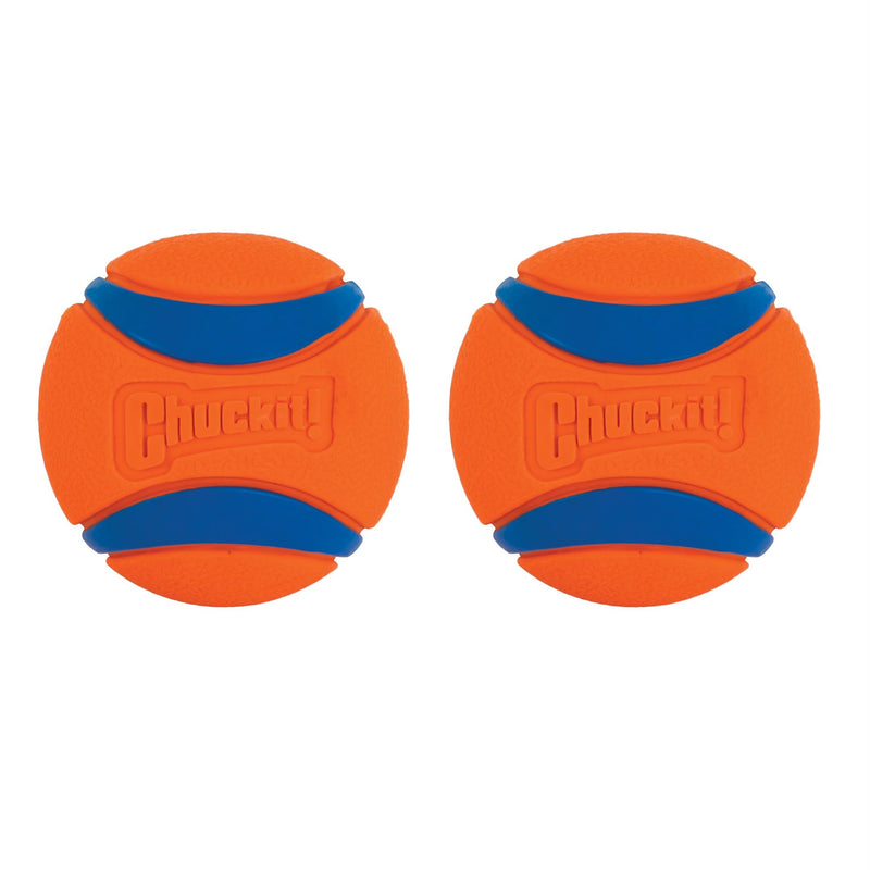 Chuckit - Ultra Ball Medium 2 pieces - 2 hunting balls for dogs - Robust and versatile ball - Ball that floats on the water surface - Compatible with Chuckit launchers - 6.5 cm diameter Multi M - PawsPlanet Australia