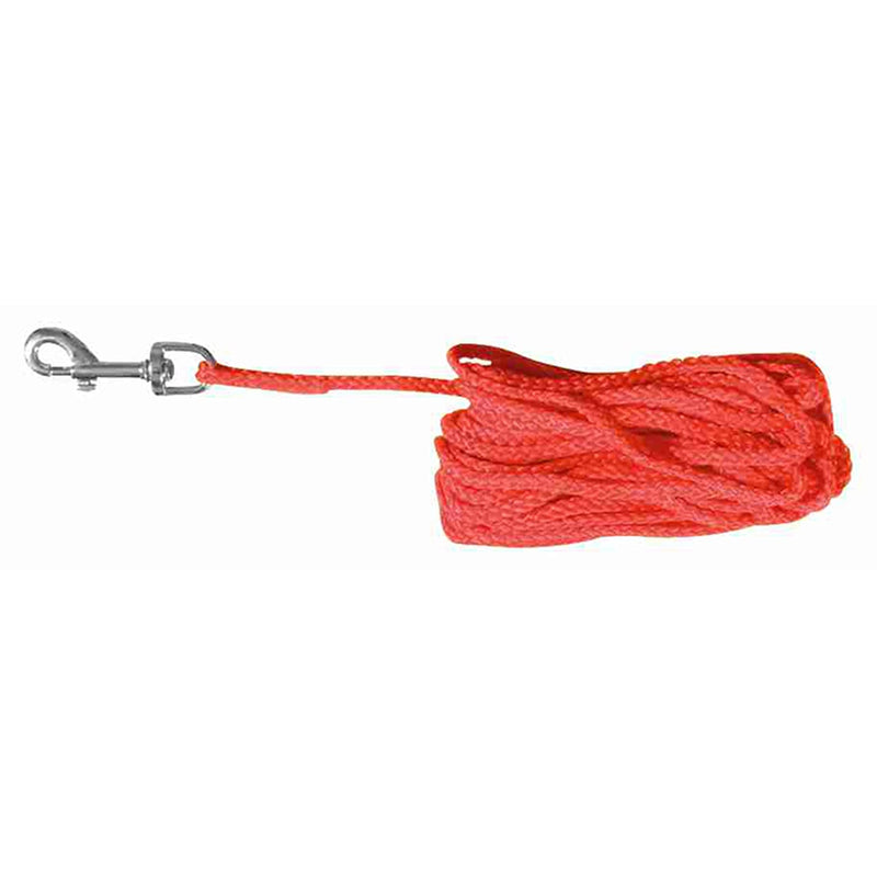 Towing line, round, S–M: 10 m/ø 5 mm, red - PawsPlanet Australia