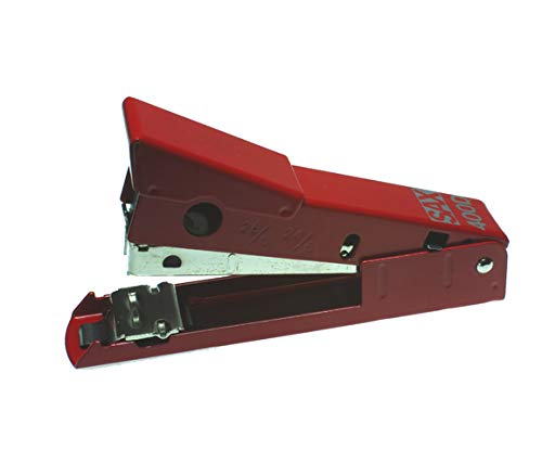 SAX FROG 400 stapler - classic stapler | Completely made of metal | Very robust and durable | 10 year guarantee red - PawsPlanet Australia