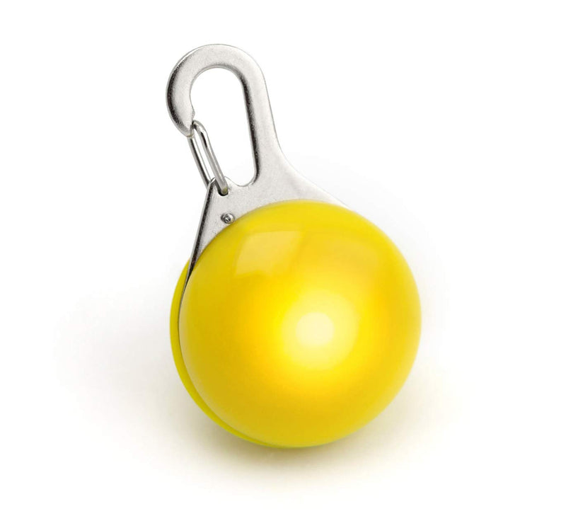 LED light pendant including battery for dogs, cats, pets etc. Light collar LED dog collar in YELLOW NEW/brand PRECORN one size light pendant yellow - PawsPlanet Australia