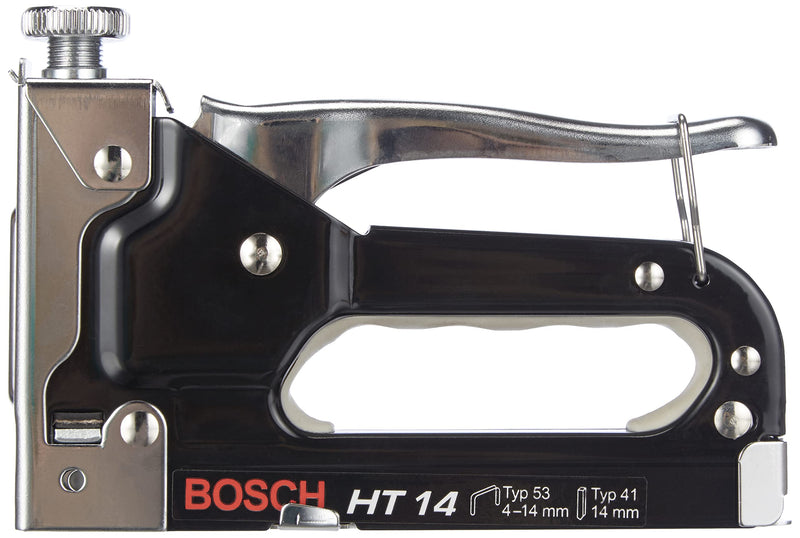 Bosch 2609255859 DIY hand stapler HT 14 for type 53: 4-14 mm; type 41: 14 mm; single - PawsPlanet Australia