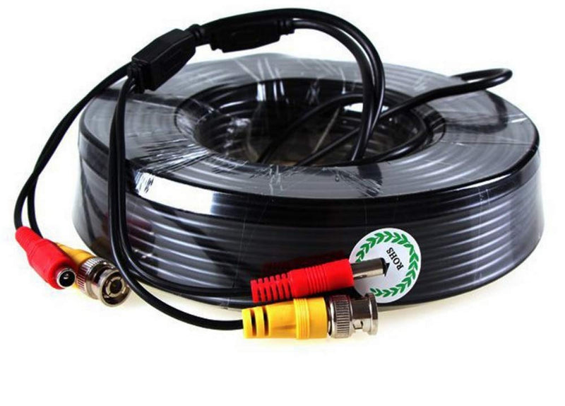 Coaxial cable video and power supply. BNC connection 50 m - PawsPlanet Australia