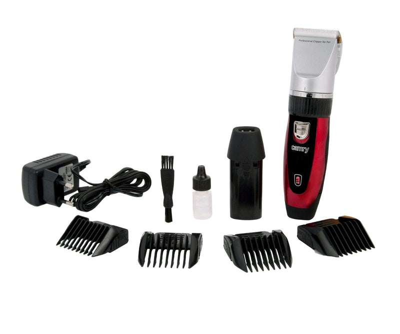 CAMRY CR-2821 Pet Hair Trimmer Black Red Silver - PawsPlanet Australia