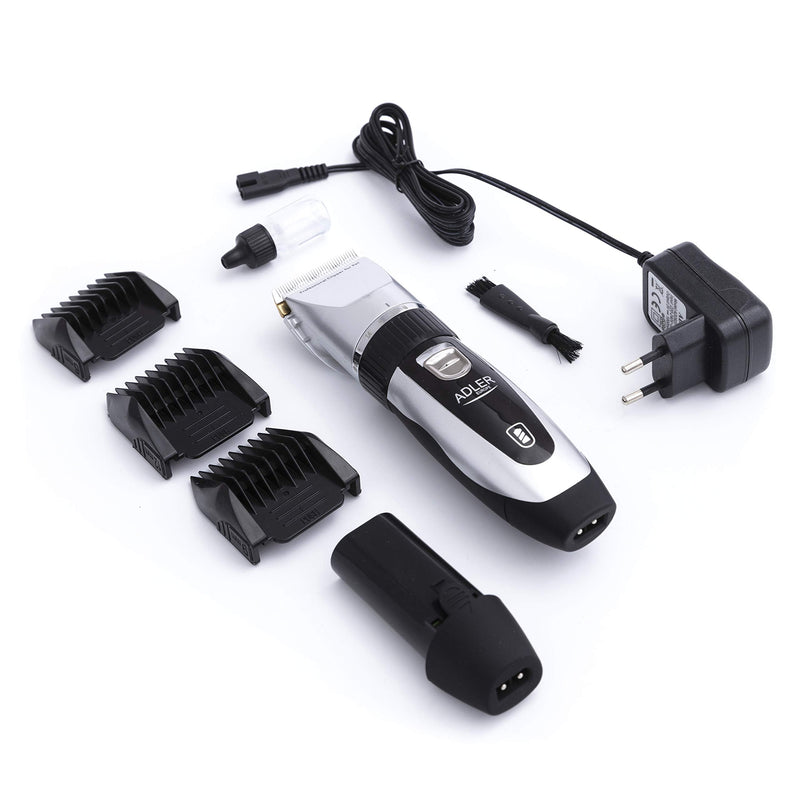 Adler AD 2823 animal clipper animal hair trimmer, silver - PawsPlanet Australia
