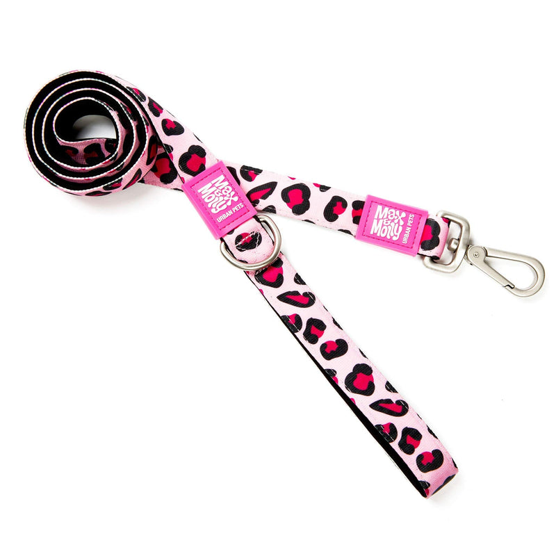 Max & Molly Urban Pets Short Leash - Leopard Pink - S pink leopard - PawsPlanet Australia