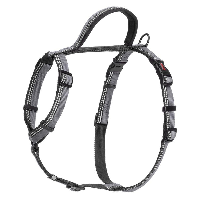 HALTI Walking Dog Harness - With soft neoprene lined handle, 5 adjustable straps and 3M reflective fabric. Suitable for small dogs and puppies (size XS, black) - PawsPlanet Australia