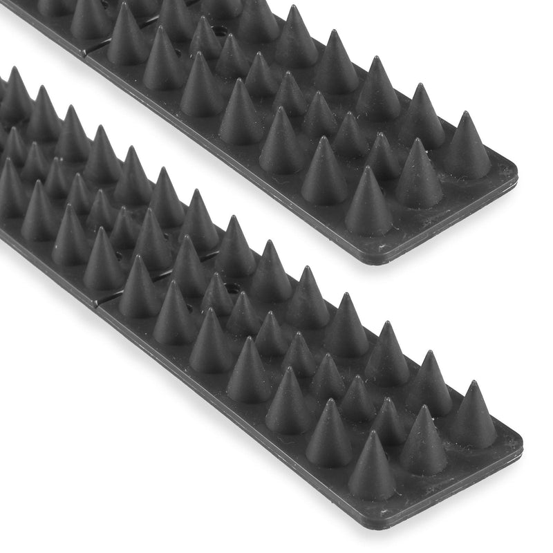 Bird repellent, pigeon repellent, cat spikes for fences and walls Black - 10 pieces - PawsPlanet Australia