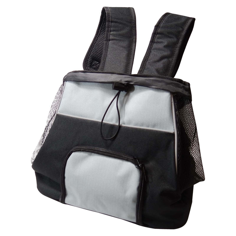 Dog backpack front pocket 32 x 37 x 24 cm black/gray front backpack backpack - PawsPlanet Australia