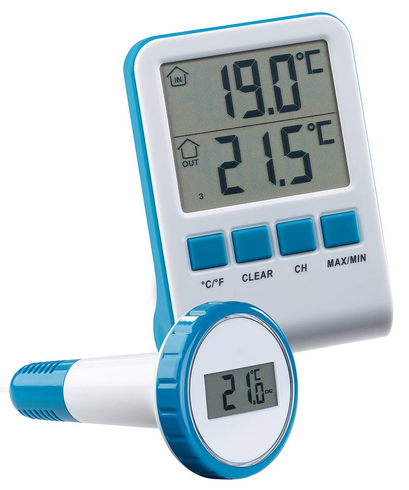 infactory accessories for radio water thermometers: Additional radio pool thermometer for PT-250, waterproof IPX8 (radio thermometer waterproof)… LCD radio receiver, IPX8 - PawsPlanet Australia