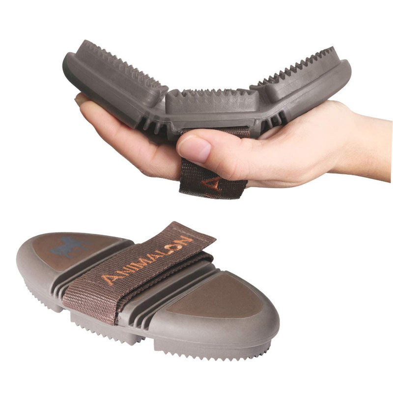 Animalon CareFlex curry comb | Flexible & ergonomic rubber curry comb with Velcro fastener for every grooming box Horse Accessories | Horse grooming supplies - PawsPlanet Australia