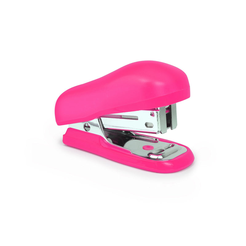 Rapesco 1412 Bug Mini stapler with type 26/6 mm staples, 12 sheets, stapler fuchsia hot pink - PawsPlanet Australia