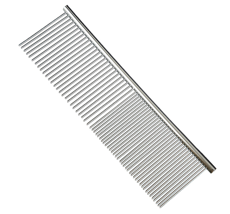 Scarlet pet | Grooming comb “Fury” made of stainless steel, 19 cm long; suitable for tangles; knotting and grooming; for dogs and cats (approx. 19 x 4.5 cm) approx. 19 x 4.5 cm - PawsPlanet Australia