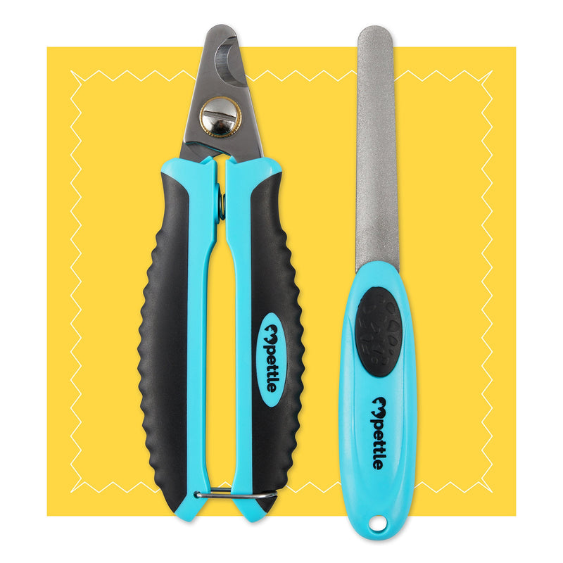 Claw scissors for dogs, cats and small animals - 100% splinter-free thanks to the sharpest stainless steel blades I Claw pliers + claw file + claw care e-book I Professional claw cutter with Safety Guard L - dogs - PawsPlanet Australia