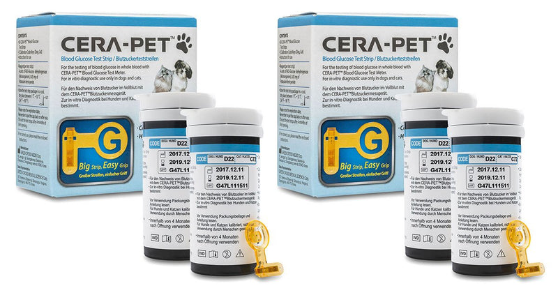 Cera-Pet blood sugar test strips 100 PCS. for dogs and cats - PawsPlanet Australia