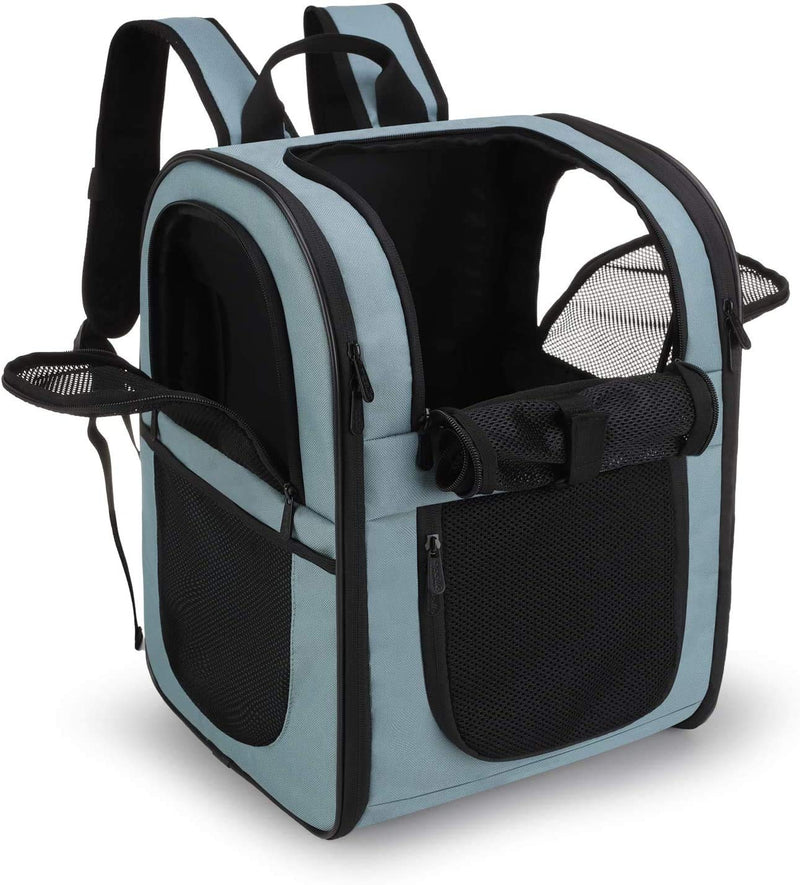 apollo walker pet backpacks pet carrier bag for 2-12kg dogs and cats soft, foldable blue - PawsPlanet Australia