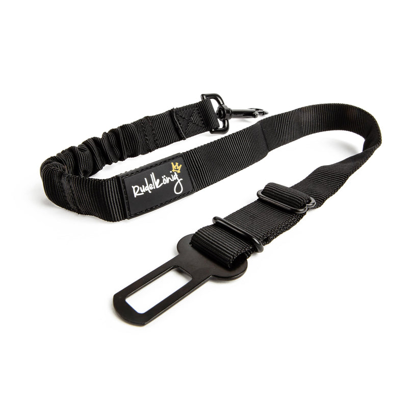 Rudelkönig dog belt for the car - adjustable seat belt - seat belt with cushioning for all dog breeds and car types black - PawsPlanet Australia