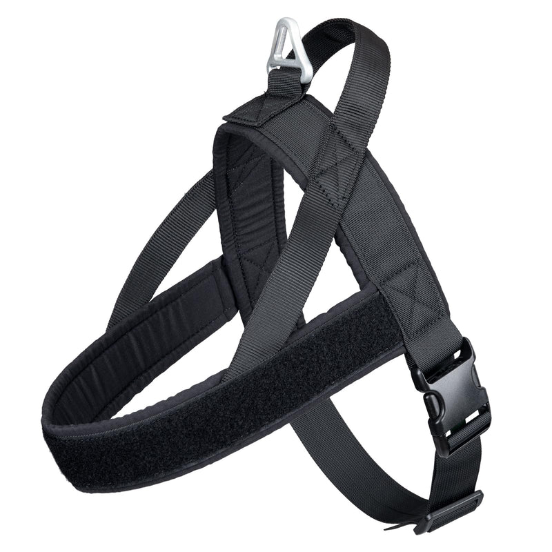 EXCELLENT ELITE SPANKER Tactical Dog Harness Vest Adjustable Nylon Pet Dog Harness for Small Medium Large Dogs (Black-XS) XS Black - PawsPlanet Australia