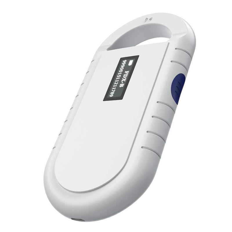 VBESTLIFE Portable Handheld Animal Chip Reader, Pet Microchip Scanner Universal RFID Reader for ISO11784/5, FDX-B, ID64 - PawsPlanet Australia