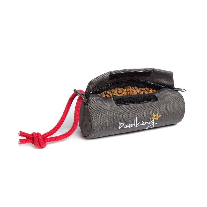 Rudelkönig food bag for dogs - retrieving bag for dog training - robust food dummy for treats grey - PawsPlanet Australia