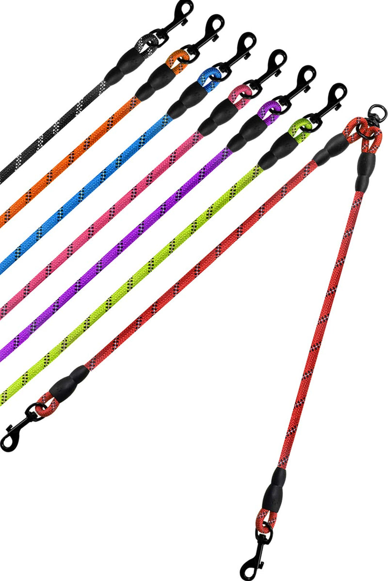 Taglory Double Leads/Dog Lead Double Lead for 2 Dogs/No Tangle Reflective Climbing Rope/Adjustable Split Leads/RED 75 cm (Pack of 1) RED - PawsPlanet Australia