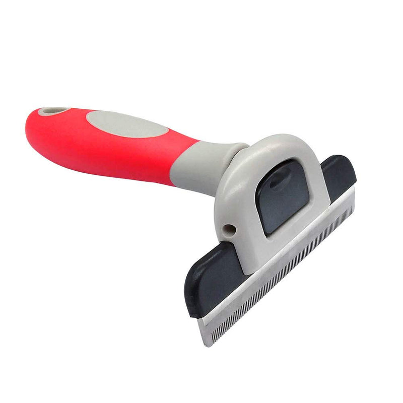 QiCheng&LYS The fur brush is suitable for cats and dogs to remove loose hair and hair. (Red, 66mm) - PawsPlanet Australia