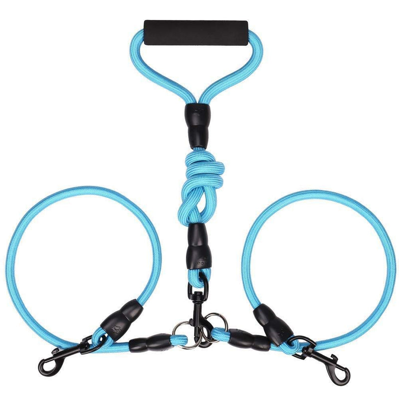 Dog leash double leash for 2 dogs, retractable, rotating leash for 2 dogs without tangles for walking, training, hiking, jogging - PawsPlanet Australia