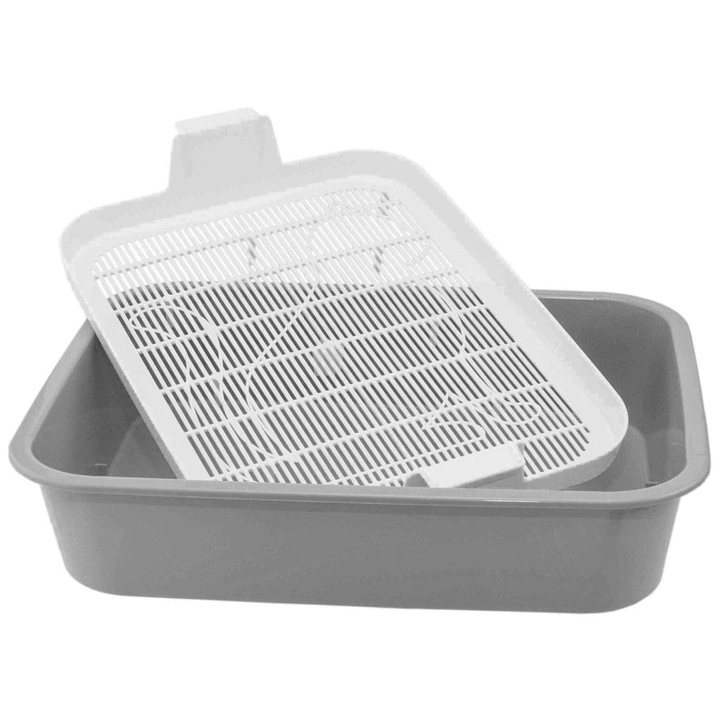 4BIG.fun First cat toilet bowl toilet cat litter box small toilet for kittens kittens young cats toilet tray with cleaning sieve house trained even without cat litter in gray or green gray / white - PawsPlanet Australia