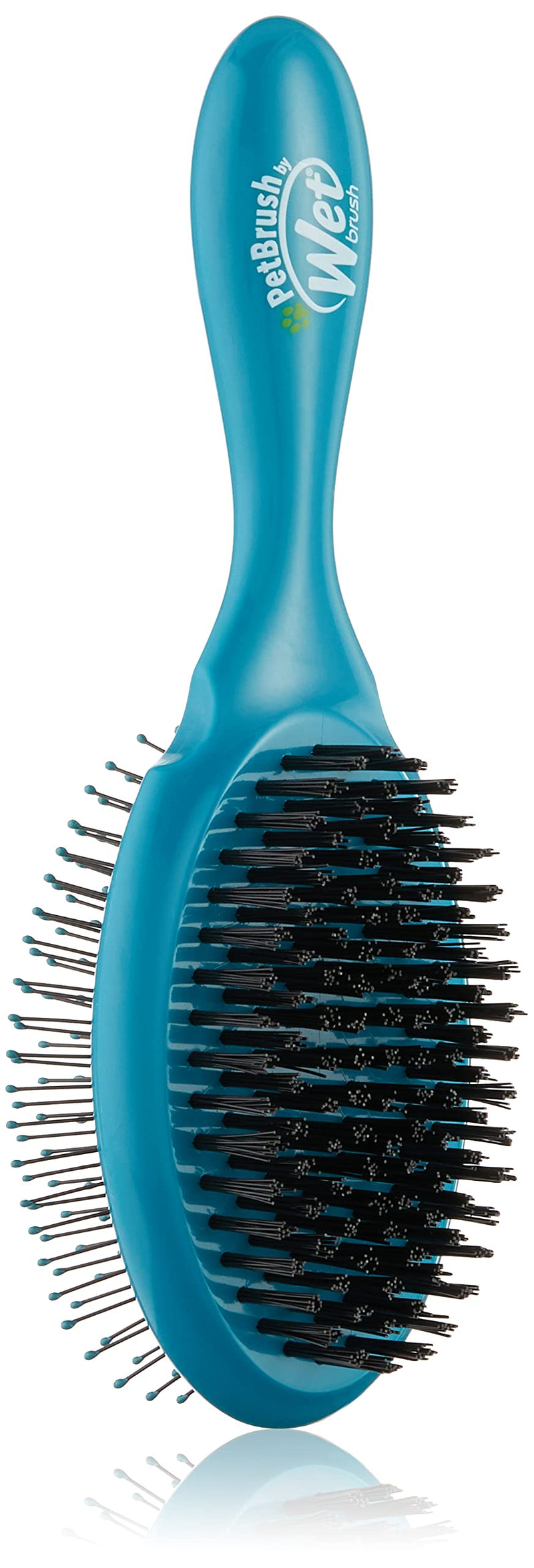 Wet Brush Ultimate Grooming Pet Brush, 2-in-1 Dual Sided Detangling Pet Brush - Ultra Soft IntelliFlex Bristles Remove Loose Hair & Dirt - Pet Grooming Detangler Brush for Dogs, Cats, Rabbit - Teal Blue - PawsPlanet Australia