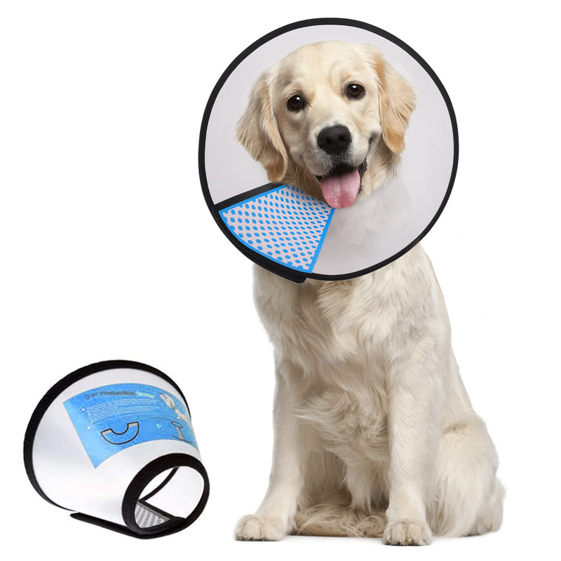 Supet collar for pets protective collar cone collars made of plastic special protection for cats small dogs M (neck circumference: 29-32 cm) M (neck circumference: 29-32 cm) white - PawsPlanet Australia