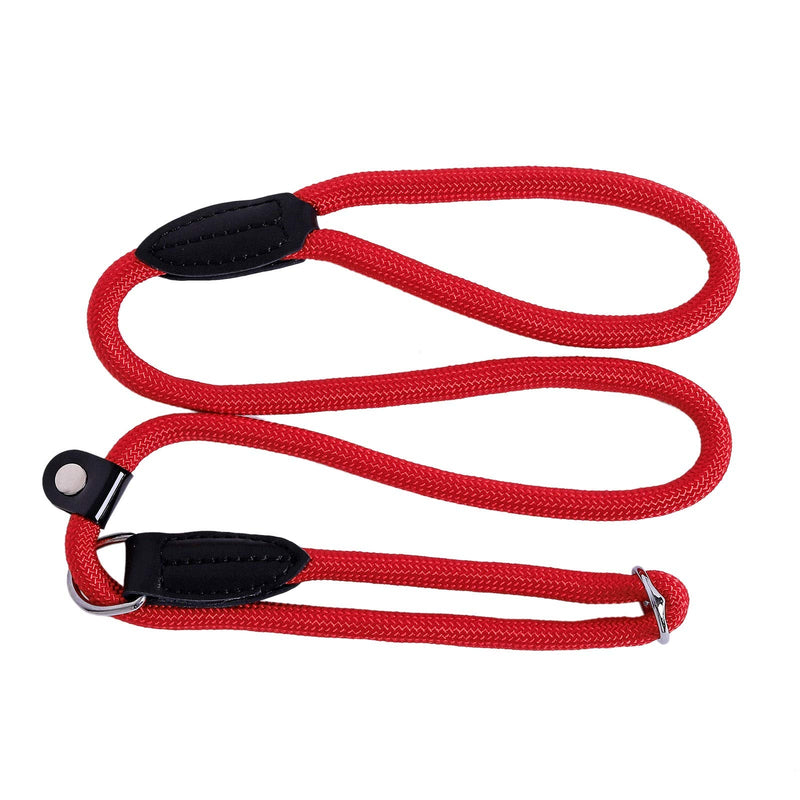 lionto retriever leash, dog leash, leash, robust, weatherproof, length 120 cm, red - PawsPlanet Australia