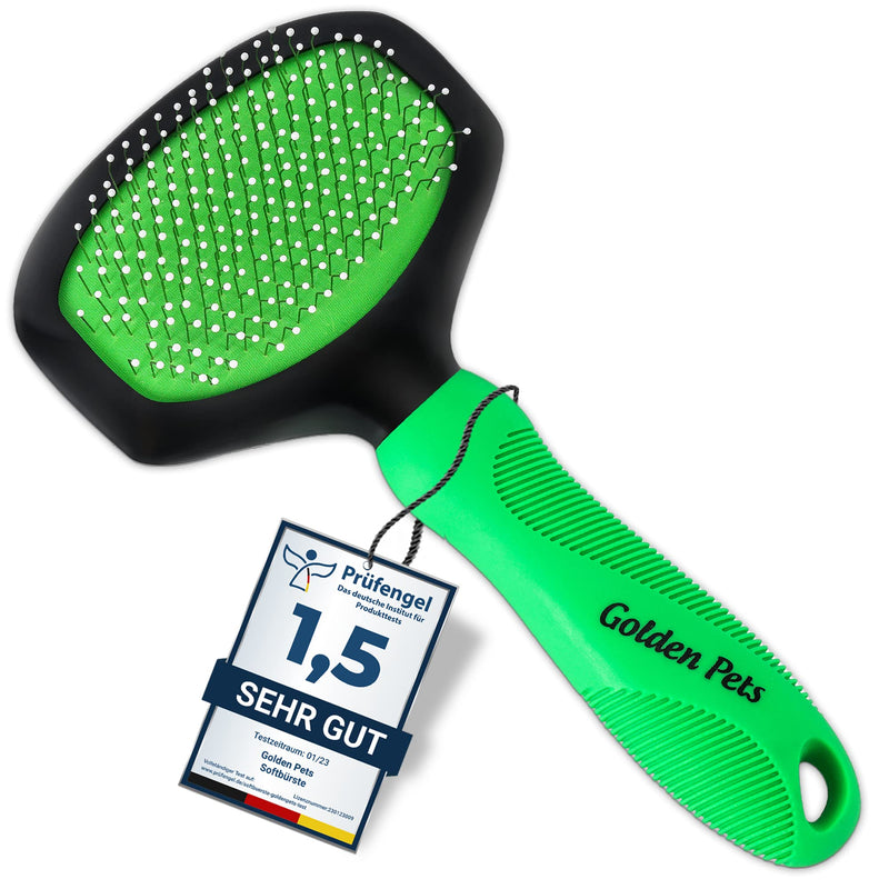 Test grade: Very good - Soft brush improved version I Gentle grooming for dogs, puppies, cats, rabbits, hamsters I + Free e-book care manual size M - PawsPlanet Australia