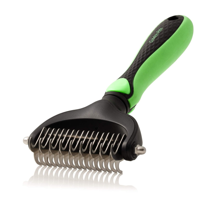 Golden Pets undercoat brush & undercoat brush I dog brush, cat brush suitable for medium - long hair I quick cleaning I + free care manual - PawsPlanet Australia