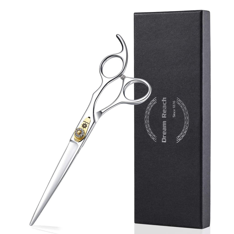 Dream Reach Professional Grooming Scissors Dog Scissors Straight Dog Grooming Scissors Pet Grooming Grooming Scissors Made of 440C Japanese Stainless Steel Grooming for Dogs Cats (7 Inch Straight Scissors) C Grooming Scissors - PawsPlanet Australia