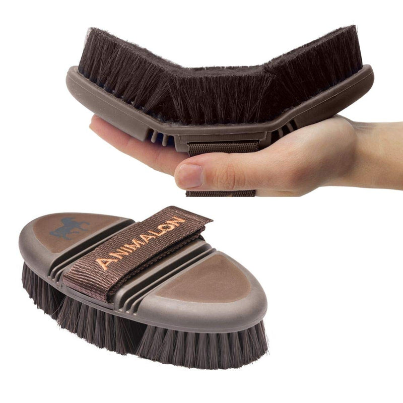 Animalon CareFlex Lambskin Brush | Flexible & ergonomic horse brush made of lambskin and horsehair | Horse body brush | Horse Accessories | Innovative grooming supplies for horses - PawsPlanet Australia