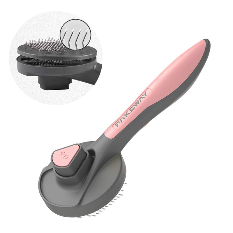 PAKEWAY Cat Brush, Dog Brush, Pet Brush for Cats and Dogs with Short, Medium and Long Hair (Pink) Pink - PawsPlanet Australia